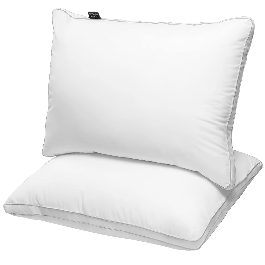 Jicuse Bed Pillows Standard Size Set Of 2, Hotel Quality Standard Pillows 2 Pack For Sleeping With Soft Down Alternative Filling