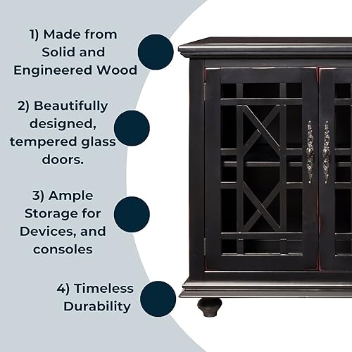 Martin Svensson Home Cassandra 63&quot; Tv Stand, Antique Black