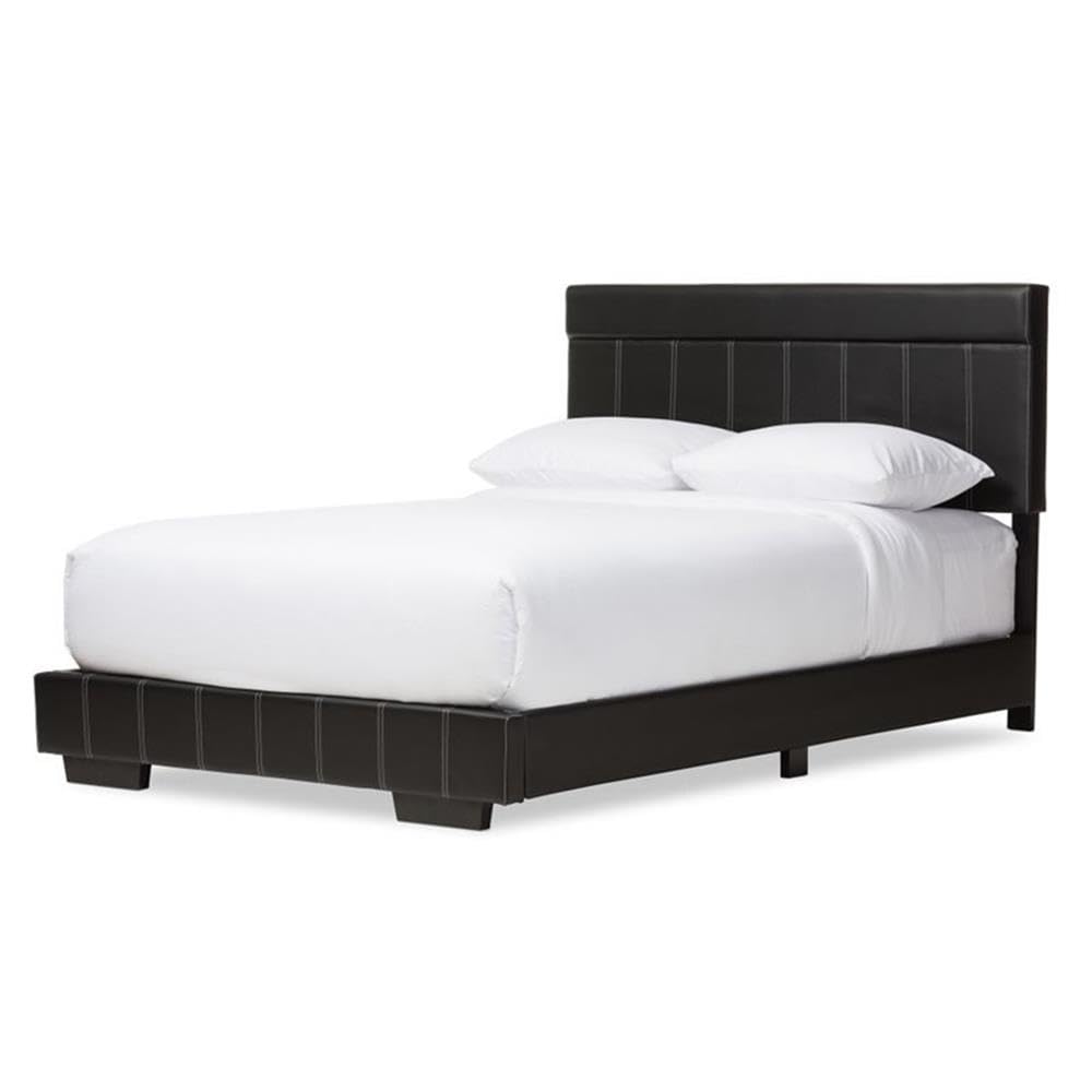 Baxton Studio Solo Modern and Contemporary Platform Bed Black/Full/Black/Contemporary