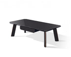 HomeRoots Modern Black and Rose Gold Coffee Table