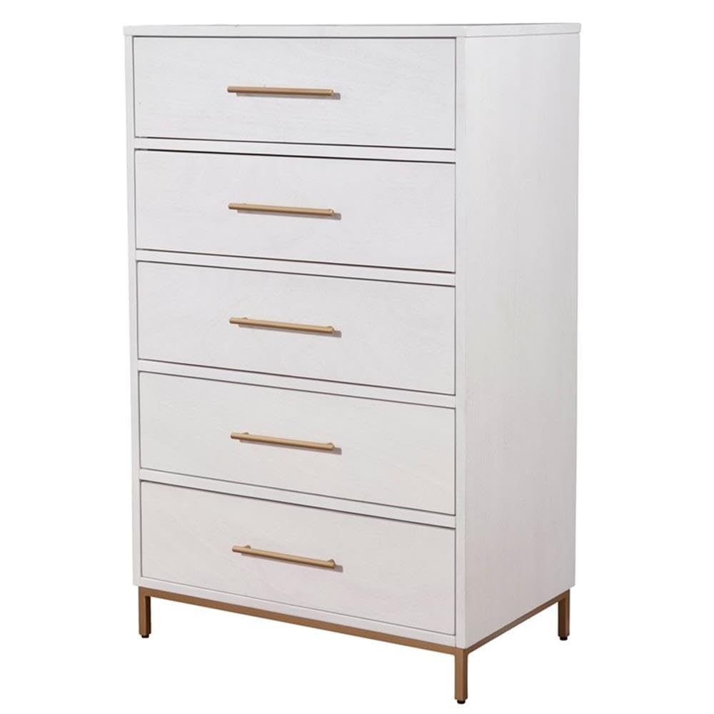 Alpine Furniture Madelyn Five Drawer Chest