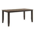 Carefree Home Furnishings Beacon 60" Wide Counter Self-Storing Leaf, Black & Walnut Dining Tables, Brown