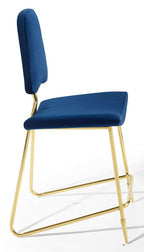 Modway Ponder Performance Velvet Counter Stool, Navy