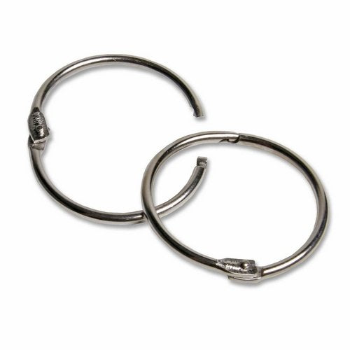 Loose Leaf Book Rings 100/Box 1 1/2