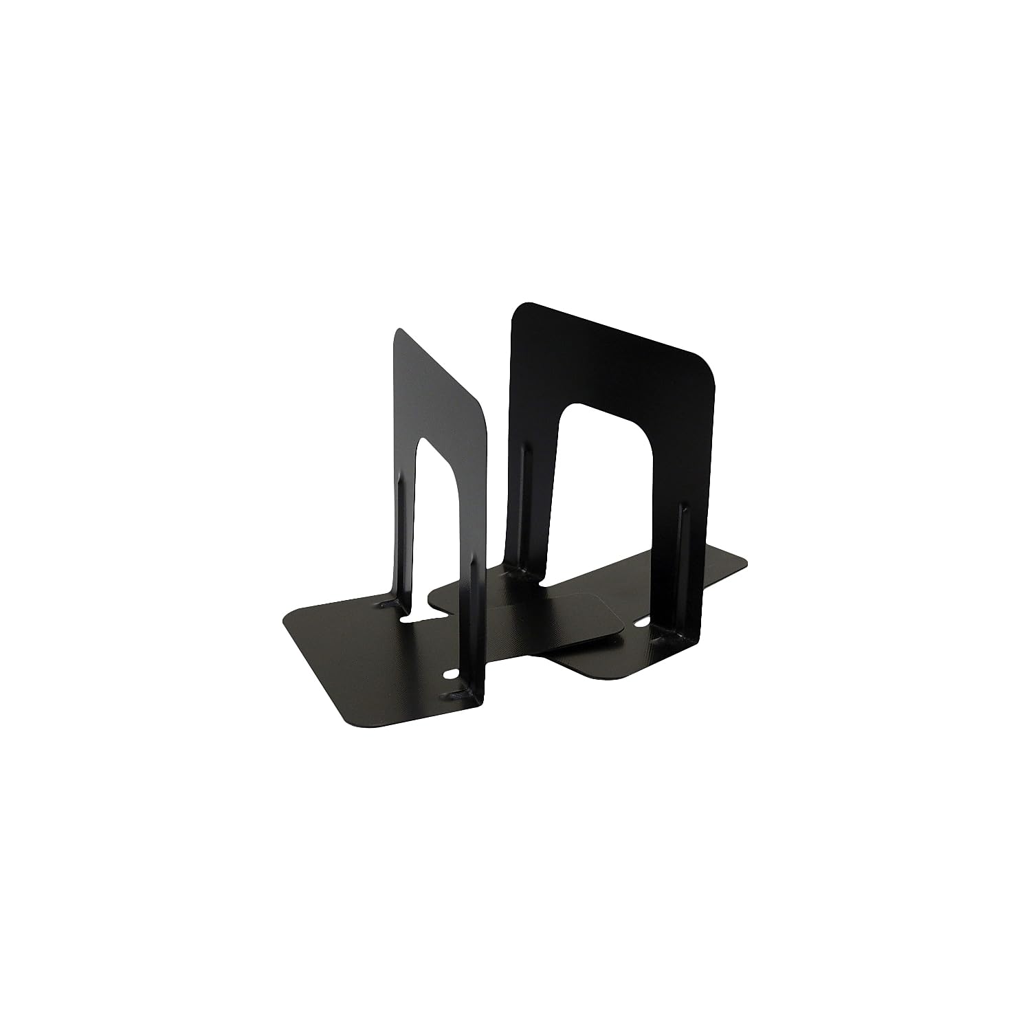 Officemate Steel Bookends, Nonskid, 4.75 X 5.13 X 5, Black, 1 Pair