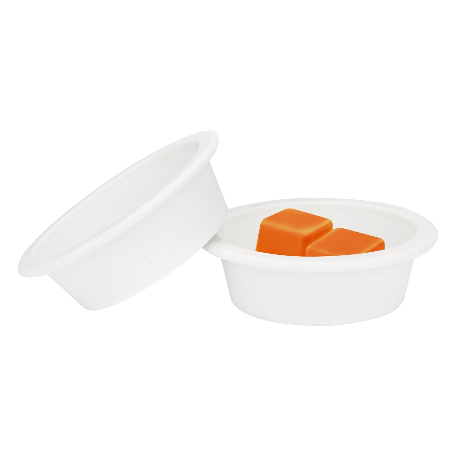 Asawasa 2 Pcs Silicone Liners For Wax Warmer,No Mess, No Scrape, Long Lasting And Reusable, 2.48 In In Bottom Diameter (Medium S