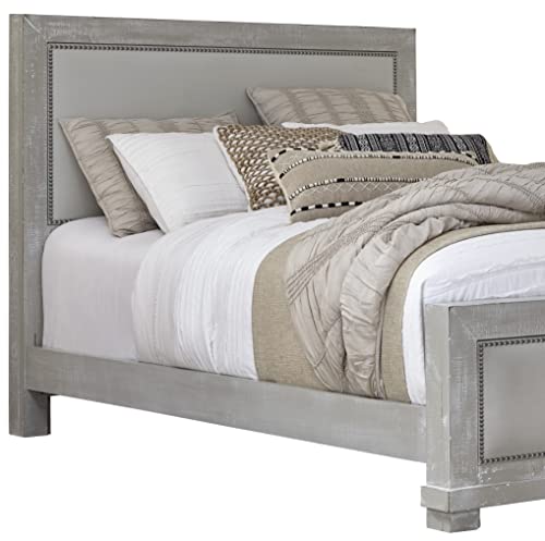 Progressive Furniture Willow Queen Upholstered Bed In Gray Chalk