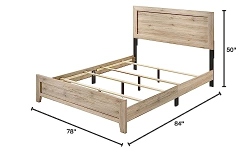 Acme Miquell Eastern King Bed in Natural