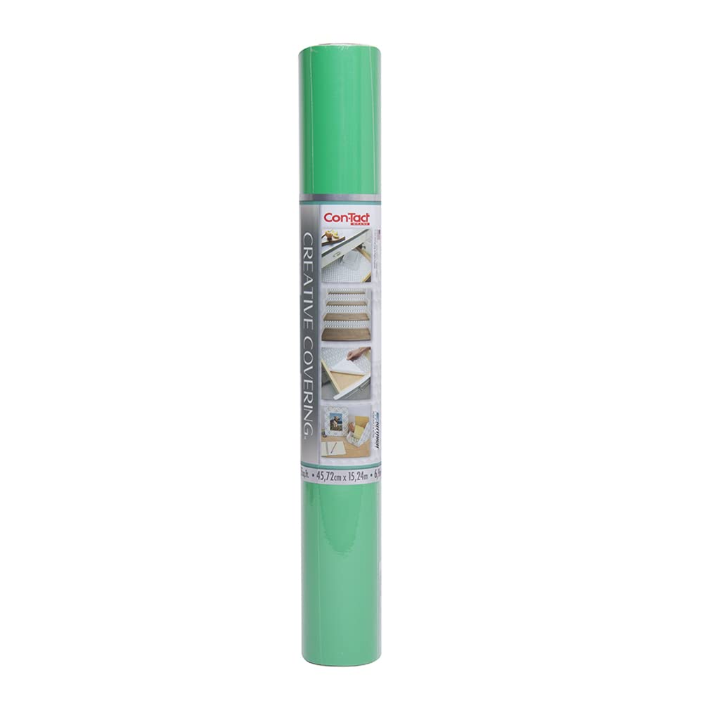 Con-Tact Brand Creative Covering Adhesive Covering, Green, 18 x 50 ft