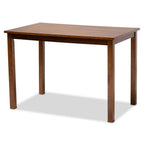 Baxton Studio Rosa Grey and Walnut Brown Finished Wood 5-Piece Dining Set