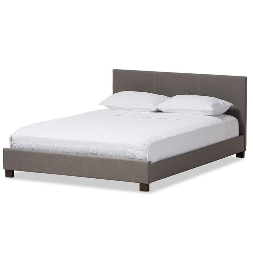 Baxton Studio Elizabeth Platform Bed Grey/Full