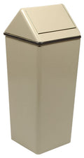 Witt Industries 1311Htal Stainless Steel 13Gallon Waste Watcher Hamper And Swing Top Receptacle, Square, 13 Inch  Width X 13 Inch  Depth
