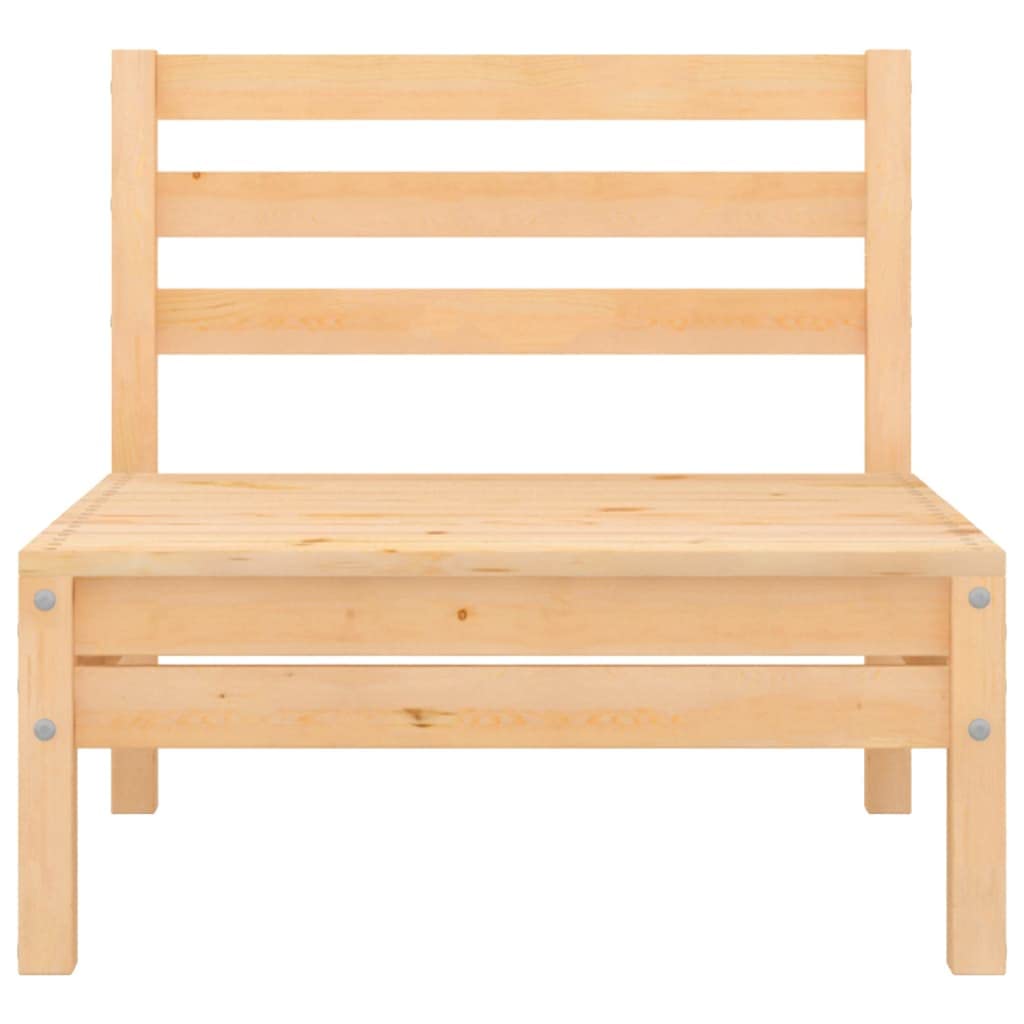 Patio Middle Sofas 4 pcs Solid Pinewood