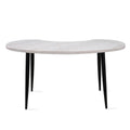 Steve Silver Kinsley Desk with White Marble Veneer Top Finish KS200DTDL