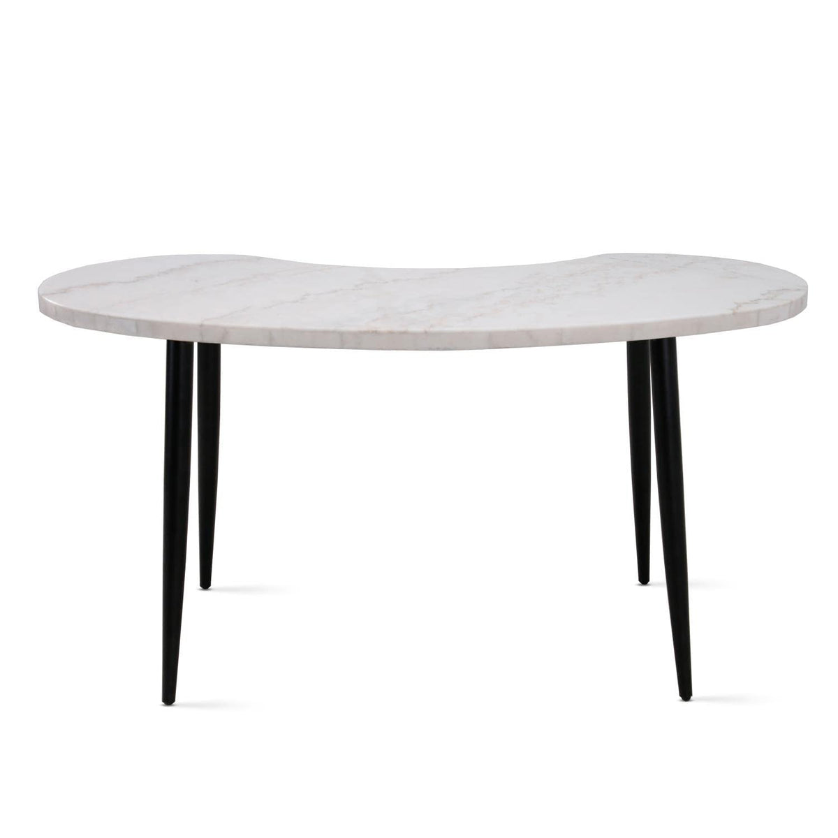 Steve Silver Kinsley Desk with White Marble Veneer Top Finish KS200DTDL