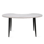 Steve Silver Kinsley Desk with White Marble Veneer Top Finish KS200DTDL