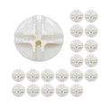 20Pcs White Wire Cube Connectors Wire Grid Cube Connectors for Modular Closet Storage, Organizer and Wire Grid Cube Storage, Clo