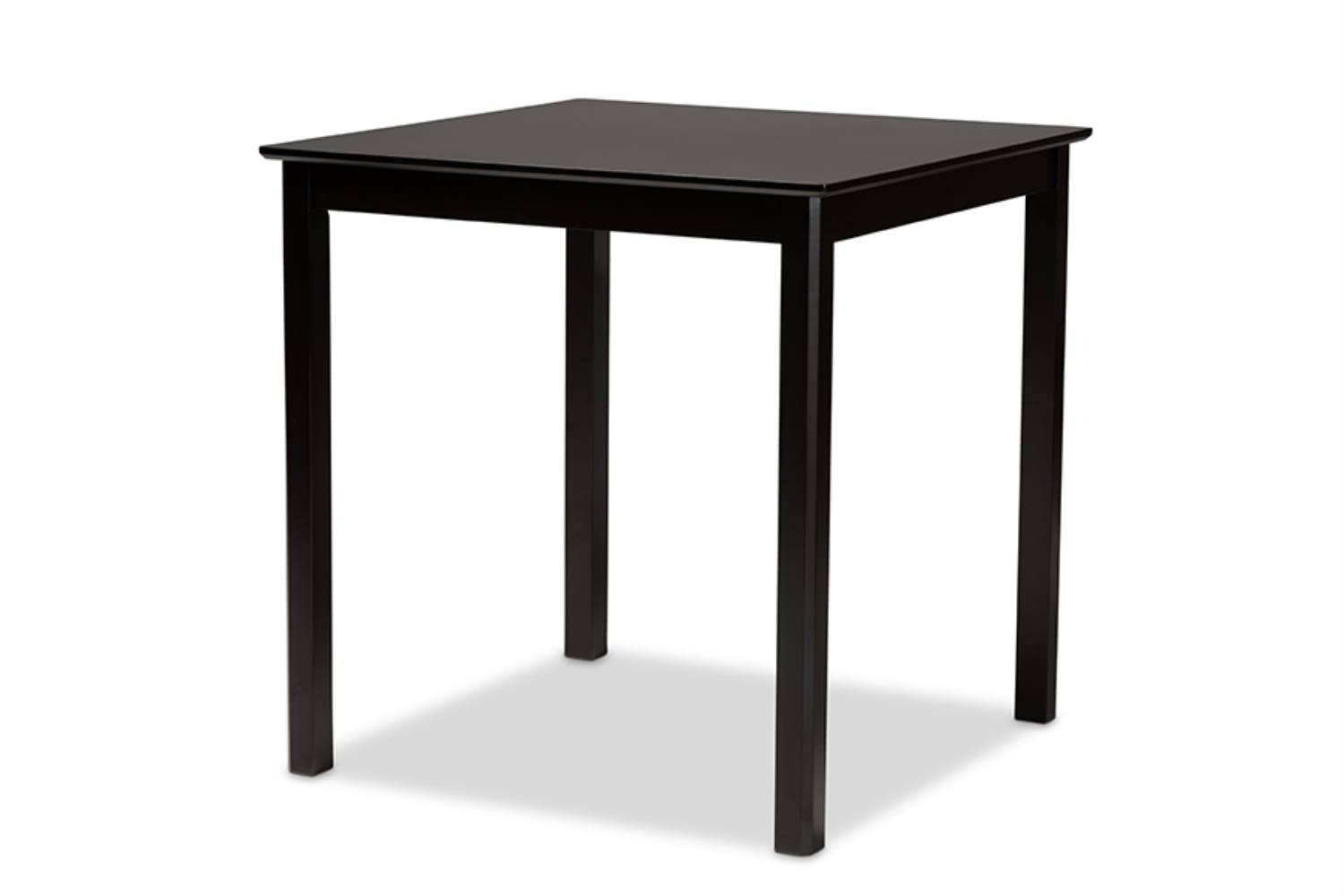 Baxton Studio Nicolette Modern and Contemporary Transitional Dark Brown Finished Wood 5-Piece Pub Set