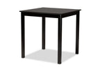 Baxton Studio Nicolette Modern and Contemporary Transitional Dark Brown Finished Wood 5-Piece Pub Set