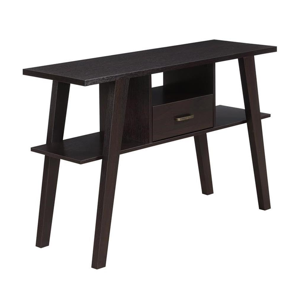 Convenience Concepts Newport Mike W Console Table with Drawer, Espresso
