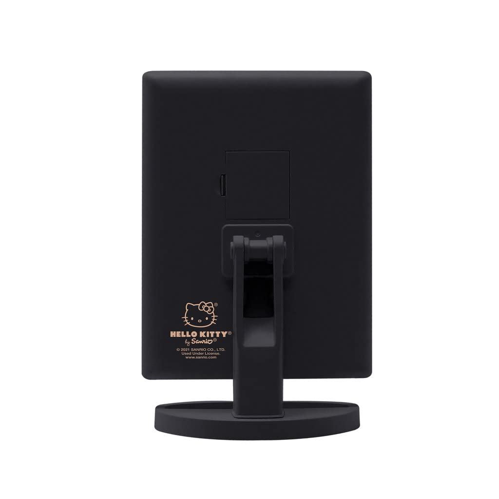 Impressions Vanity Hello Kitty Mirror With Lights, Trifold Led Tri-Tone Makeup Mirror With Touch Sensor And Three Adjustable Mir