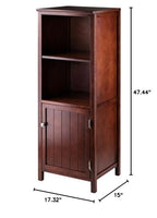 Ergode Wood 3-Pc Brooke Cupboard Set | French Country Charm | Modern Convenience | Solid & Composite Wood | Walnut Finish | Assembly Required (94421-VV)