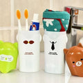 Trendmad Travel Toothpaste Toothbrush Holder with Cover Cap l Outdoor Cosmetic Holder (Pack of 2)