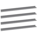 Wall Shelves -SKM Wall Shelves 4 pcs Gray 39.4"x3.5"x1.2"
