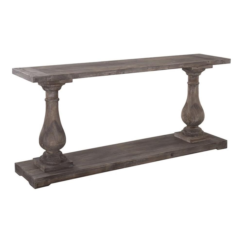 Kosas Home Carolina Console Tables, Rustic Brown Finish