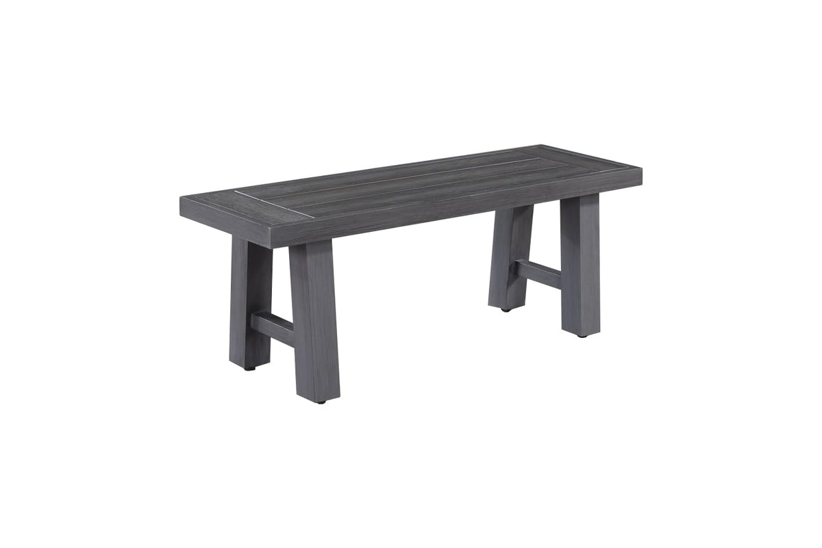 Best Quality Furniture D1000-B Dining Bench, Gray