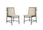 LILOLA LIVING Torrance Set of 2 Oak Finish Dining Chairs