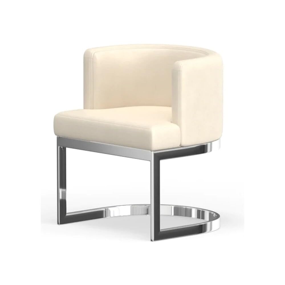 Neos Modern Furniture C1422WH-CH Chair, White