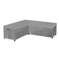 Purefit Outdoor Sectional Sofa Cover Waterproof L Shaped Patio Furniture Covers For Deck, Lawn And Backyard, 83”X104” Left Facing, Gray