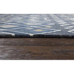 Rizzy Home Alora Decor Pueblo 5' X 8' Tribal Indigo/Natural/Blue/Gray Hand-Tufted Area Rug