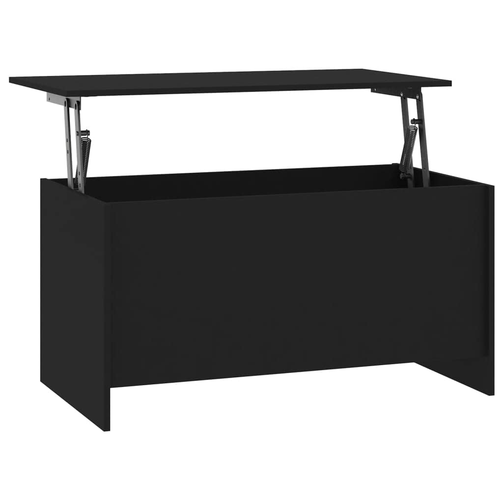 Revera Black Coffee Table 102x55,5x52,5cm in Multilayer Wood