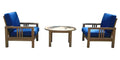 Anderson Teak SET-256 - No Cushion South Bay Deep Seating Collection
