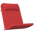 vidaXL Adirondack Chair Cushions 2 pcs - Red Oxford Fabric with Foam Fiber Filling, Non-Slip Design, Suitable for Outdoor and In