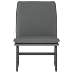 vidaXL Lounge Chair - Dark Gray Fabric Upholstered, Comfortable Sloping Back Seat, Robust Metal, Plywood Frame, Anti-Slip Legs, Easy Assembly Required, Modern Style, Dimensions: 20.5"x29.5"x29.9"