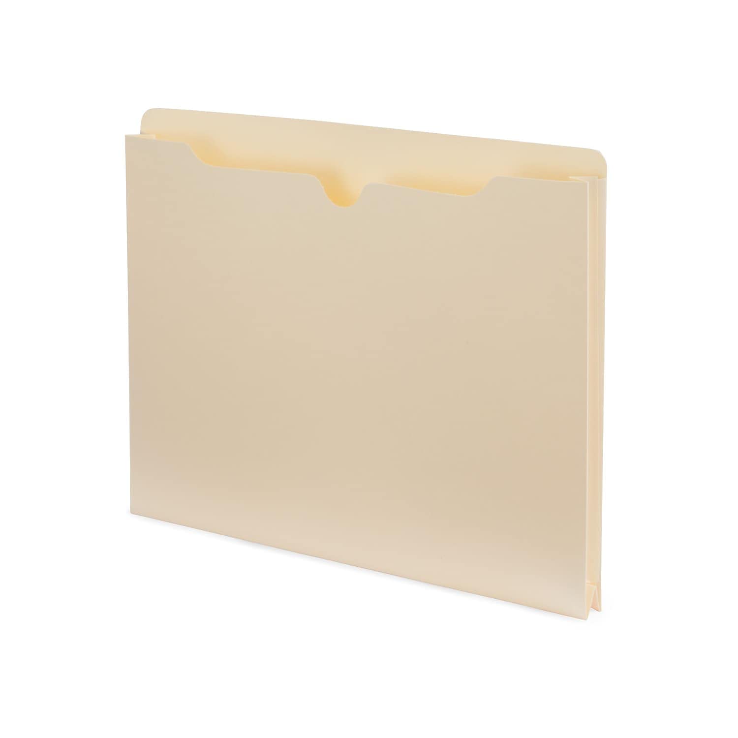 Staples Manila Expanding File Jacket, 1', Letter, 50/Box