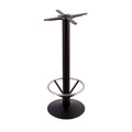 Holland Bar Stool Co. 214-16 Footring Table Base, Black Wrinkle