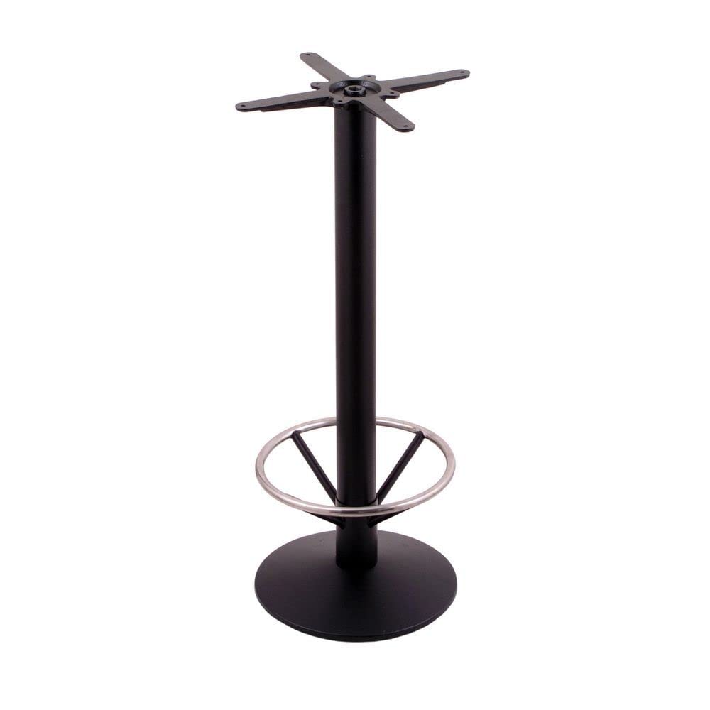 Holland Bar Stool Co. 214-16 Footring Table Base, Black Wrinkle