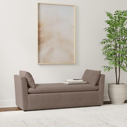 Coaster Home Furnishings Robin Upholstered Accent Bench with Armrests Brown