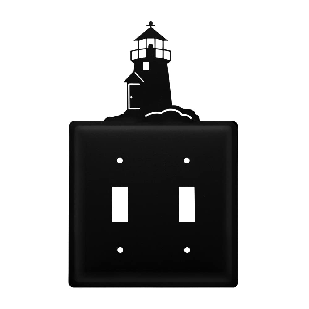 Village Wrought Iron Lighthouse Double Switch Cover