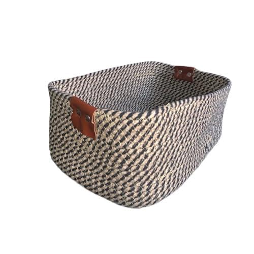 Slappy Jute Cotton Storage Gift, Rectangle Case For Closet, Packing, Wedding Packaging Organizer Box Jute Basket Handwoven EcoF