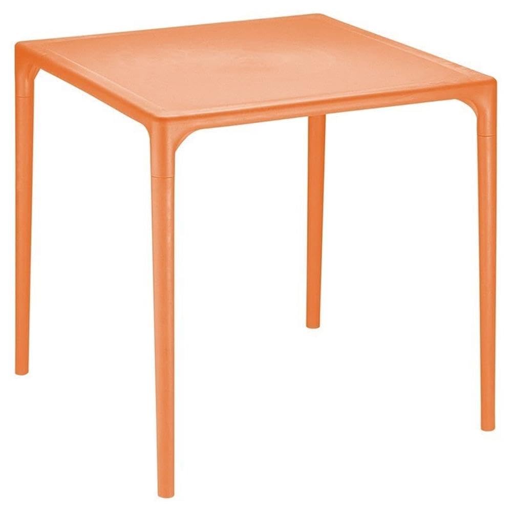 Compamia Mango 28 Square Patio Dining Table in Orange, Commercial Grade
