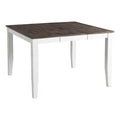 Intercon Kona 54" Gathering Butterfly Leaf, 4 Legs, Gray & White Counter Tables