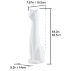 Allure Home Creation Ceramic Toilet Brush Holder & Soap Dispenser Set White Plastic Brush XBSCA02