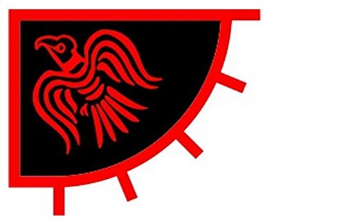 Scandinavian Viking Raven Flag 3 X 4 Foot Red And Black Norse Pirate Banner New