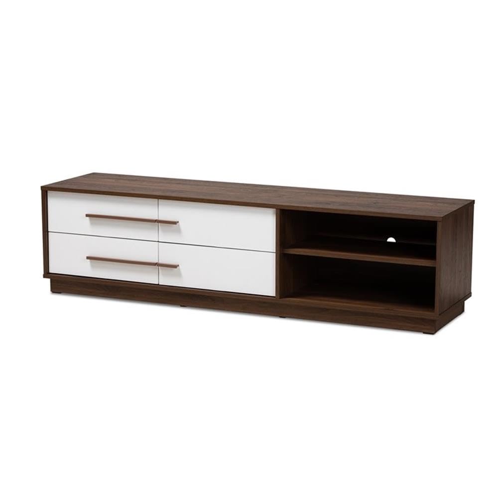Baxton Studio Mette 4-Drawer Wood TV Stand