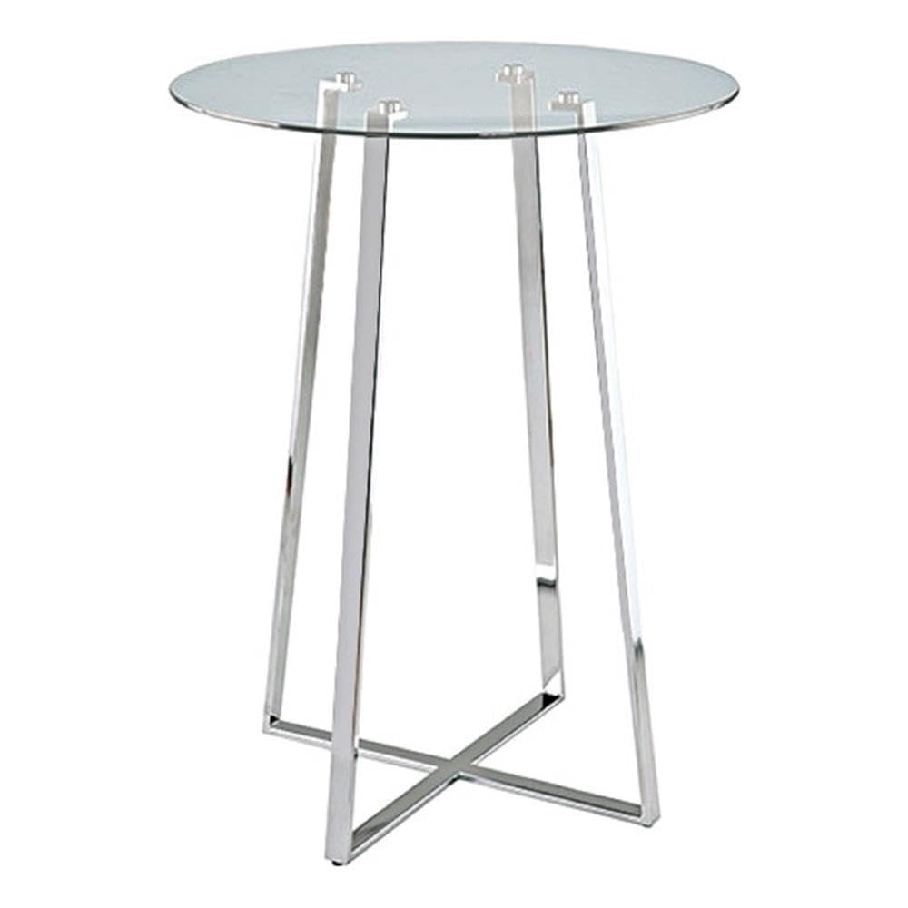 Neos Modern Furniture BT1204-N Bar Table, Clear